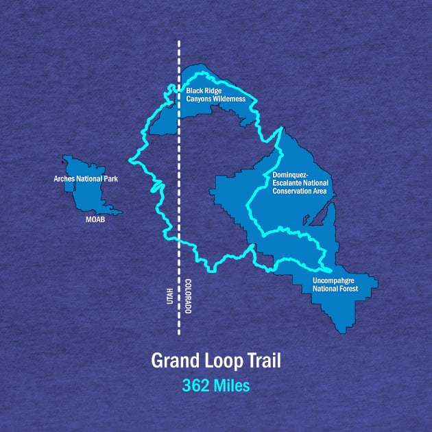 Route Map of the Grand Loop Trail by numpdog